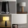 Lámpara de Mesa de Madera Maciza 2026 Diseñador Creativo Estudio Alto Gama Simple Estilo Madera Natural Atmósfera Dormitorio Mesita de Noche