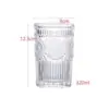 Envío gratis para dropshipping, vaso de vidrio con diseño de girasol de moda, vaso de vidrio en relieve de alta gama y único, perfecto para niñas, uso en el hogar en verano