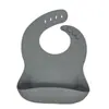 Estilo Ins Babero para Bebé de Grado Alimenticio Impermeable Babero de Silicona para Niños Bolsillo para Comida de Bebé Bolsillo Estéreo para Comida Toalla Antideslizante