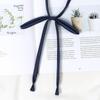 Corbata de Lazo Jk de Estilo Japonés para Mujer, Perezosa sin Nudo Rojo Vino Accesorio para Corbata de Camisa de Estudiante, Color Sólido Negro Estilo Universitario