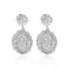 Diseño de moda transfronterizo europeo y americano, metálicos, brillantes, aretes plegables, aretes geométricos de pétalos vintage para mujer