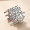 Anel de aço inoxidável de moda transfronteiriça anel de abertura de linha irregular de pressão de óleo joias de aço titânio fabricantes