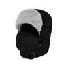 Gafas de Invierno para Exteriores para Adultos, a Prueba de Viento y Frío, Sombrero Lei Feng Unisex, Sombrero de Protección Facial, Sombrero Cálido de Algodón con Lentes