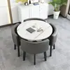 Mesa de Negociação de Alto Valor Conjunto Simples de Mesa e Cadeiras de Escritório Mesa de Jantar de Recepção de Lobby Mesa e Cadeiras Estáveis Práticas