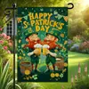 Bandera de Jardín Transfronteriza 2026 St. Bandera Decorativa de Jardín del Día de San Patricio Temu Bandera Decorativa para Exteriores Más Vendida