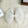 Pasador de Malla Estéreo con Lazo de Perlas Todo Fósforo Temperamento Princesa Clip Superior para el Cabello Accesorios para el Cabello de Niñas para Espectáculo Escénico
