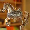 Pingentes Decorativos, Presentes, Chaveiros, Mochilas de Cavalo, Presentes de Acrílico, Pingentes Dourados de Feriado, Luxo Transfronteiriço