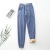 Pantalones de Invierno para Mujer con Forro Polar de Cachemir, Pantalones de Algodón para Exteriores, Otoño e Invierno, Gatito Impreso, Patata Pequeña del Sur de Harbin, Mujer