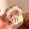 Diadema de Peluche con Pelo de Color, Lazo de Intestino Grueso, Goma Elástica para Niña Linda, Lazo de Corazón, Accesorios para Coleta al por Mayor