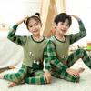 Roupa íntima infantil, suéter de algodão para meninos e meninas, pijama de outono e inverno, roupas de outono para bebês de algodão puro, calças compridas, roupa para casa