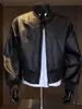 Chaqueta de cuero retro americana de cuello corto tipo béisbol para hombre, marca de tendencia cleanfit de otoño, chaqueta de motociclista genial