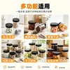 Yuzhuang En Stock Botella Transparente de PET de Boca Ancha con Tapa Negra de 300ml Tarro de Plástico Sellado de 500ml para Frutas Secas, Galletas y Suplementos Alimenticios