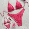 Bikini Europeo y Americano 2027 para Mujer, Sexy Traje de Baño de Dos Piezas, Frontera Cruzada de Amazon, Vacaciones en la Playa, Traje de Baño Reversible