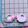 Cesta de Flores Brillante Cesta Linda Imán para Refrigerador Carcasa para Teléfono Móvil DIY Pegamento Crema Pasador para el Cabello Accesorios de Resina