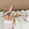 Óculos Anti Luz Azul para Mulheres 2023 Outono Novo Armação de Óculos Gatinho Armação de Borboleta de Metal Armação Preto Dourado/Dourado Vermelho/Prata Azul