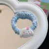 Elástico de Borracha Infantil Kuromi Fofo Alta Elasticidade Sanrio Não Machuca o Cabelo Faixa de Cabeça para Bebê Faixa de Cabelo Corda Colorida