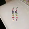 ¡Lujo europeo y americano! Collar de flor de circón de colores con gota de agua, cadena para clavícula de estilo court vintage, joyería de lujo ligero de alta gama