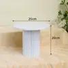 Nuevo Estante Blanco para Mesa de Postres Madera Acrílico Blanco Soporte de Exhibición para Mesa de Postres Decoración de Mesa