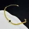 Bestseller transfronterizo: Colgante de anillo de bola de oro pequeño no descolorante de acero de titanio simple, cadena para la clavícula de lujo ligero, exquisita y versátil con eslabones grandes