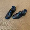 Chegada Nova de Outono Velcro Estilo Britânico Boca Profunda Versátil Sapatos Pequenos de Couro para Mulheres Slip-on Salto Baixo Couro Macio Respirável Loafers