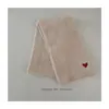 Bufanda de Punto Bordada Pequeño Corazón Coreana para Niños Otoño e Invierno Engrosada Cálida de Color Sólido para Niños y Niñas Coreana