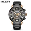 Nuevo Modelo 2023 Meiger Reloj de Negocios para Hombre Reloj de Cuarzo Correa de Acero Reloj No Mecánico Superventas Transfronterizo 2221 Decoración