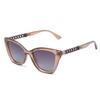 Gafas de sol de estilo nuevo, de metal, con montura pequeña, estilo retro, con forma de ojo de gato, con cadena para mujer, venta al por mayor, gafas de sol ovaladas de moda para mujer.