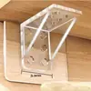 Soporte de estante, Clavija para estante, Pie de soporte adhesivo para armario de ropero, Escuadra triangular para estante, Almacenamiento