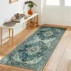 Felpudo de cocina de estilo étnico transfronterizo, impermeable, resistente al aceite y antideslizante, plegable, alfombra de tira larga de cachemira sintética para entrada o pasillo