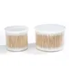 500 Piezas de Bastoncillos de Algodón de Bambú de Doble Punta en Caja, Convenientes Bastoncillos de Algodón Desechables para Maquillaje para Limpieza Facial, Venta al por Mayor de Fabricante para Eliminación de Maquillaje