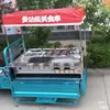 Plataforma de operación de triciclo eléctrico para puestos de comida, carritos móviles de desayuno, carritos de snacks, carritos de empuje multifuncionales