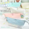 Nuevo estuche con forma de barco, versión coreana, impermeable, gran capacidad, bolsa de almacenamiento de papelería para estudiantes, plegable, caja de papelería multifuncional