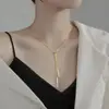 Corrente de Suéter Triângulo Invertido Longa 2024 Nova Feminina Outono e Inverno Colar de Alta Qualidade Feminino Estilo Coreano Acessórios Versáteis Roupa de Inverno