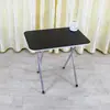 Mesa de Comedor Plegable Apartamento Pequeño Hogar Sencillo Puesto Portátil Mercado Nocturno Escritorio de Estudiante Dormitorio Escritorio de Computadora de Patas Altas