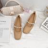 Sapatos Mary Jane Novos de Primavera e Verão 2025 Calçado Feminino de Exterior Salto Alto com Tira de Pérola de Alta Qualidade Sapatos Femininos Versátil