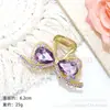 Pinza para el Cabello con Strass de Mariposa Accesorios para el Cabello 2025 Nuevo Exquisito Pinza de Tiburón para Medio Recogido Pasador de Pelo Pinza Elegante Accesorios para el Cabello en la Parte Posterior de la Cabeza