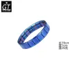 Pulsera Popular de Acero de Titanio Metálico Elástico Antiestático Terapia Magnética Cuidado de la Salud y Ecológica de Yingqi. Venta Directa de Fábrica.