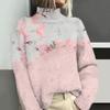 Directo de fábrica temporada otoño e invierno Navidad estampado digital cálidos chalecos de punto grueso para mujer pueden ser al por mayor