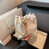 Casual Casual Bolso de Cubo de Gran Capacidad 2025 Verano Nueva Moda Fresco Bolso de Cadena Bolso de Hombro Mensajero para Mujer