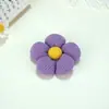 Estilo Pastoral Flor de Cinco Pétalos Rellena de Algodón Tridimensional Cuadros Accesorios para el Cabello, Ropa Accesorios de Tela Hechos a Mano, Accesorios de Flores, Accesorios de Joyería