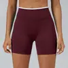 Processamento e Customização de Fábrica/ Produção de Amostras Conforme Desenhos/ Oem/ Impressão de Logo Shorts Esportivos Coloridos Cross-Border para Fitness Feminino