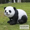 Adornos de Panda de Simulación Escultura de Animales de Fibra de Vidrio para Exteriores Paisaje de Jardín Parque Patio Comunitario Belleza de Bienes Raíces Chen