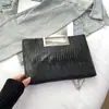 Bolsa Feminina Exquisita 2026 Novo Estilo Padrão Crocodilo Elegante Bolsa Feminina Bolsa de Ombro com Corrente Bolsa Transversal Bolsa de Mão Retrô