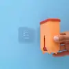 Cepillo de inodoro de pared con forma de nube para el baño, un cepillo de limpieza creativo y eficaz, cepillo de inodoro de silicona sin rincones muertos, cepillo de goma suave para el inodoro