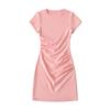 Vestido Nuevo 2025 para Mujer Gris Plisado Ajustado Falda Slim Interior de Cadera para Mujer Figura Sexy