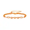 Pulseira Original de Asa Estrela de Cinco Pontas Decoração de Pulso Criativa Anjo Estrela Pulseira Estrela Tripla Venda por Atacado
