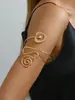Pulseiras de Estilo Europeu e Americano, Argolas de Braço Ajustáveis Modernas e Descoladas, Joias Abertas Texturizadas Femininas, Pulseiras Personalizadas de Flores e Folhas