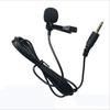 Micrófono de cuello al por mayor de 1,5 pulgadas con cable para teléfono móvil, micrófono de metal para karaoke, tarjeta de sonido para grabación de entrevistas en vivo.
