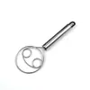 Misturador de Massa para Macarrão Manual de Aço Inoxidável Misturador Manual de Massa para Macarrão de Cozinha Misturador de Massa para Panificação Batedor de Ovos para Bolo Sem Farinha