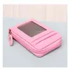 Porta-Cartões Multifuncional Transfronteiriço Produto Novo de Comércio Exterior Mais Vendido Bolsa com Aba de Zíper Multicor Porta-Cartões em Estoque Carteira Curta com Textura de Lichia